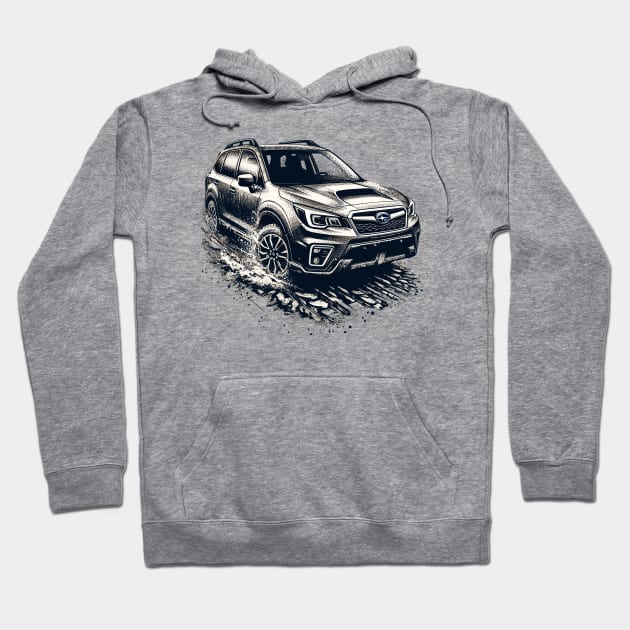 Subaru Forester Hoodie by Vehicles-Art